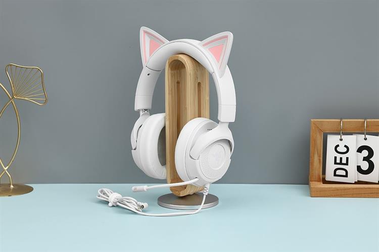 Tai nghe Chụp tai Gaming Razer Kraken Kitty V3 X Màu Trắng