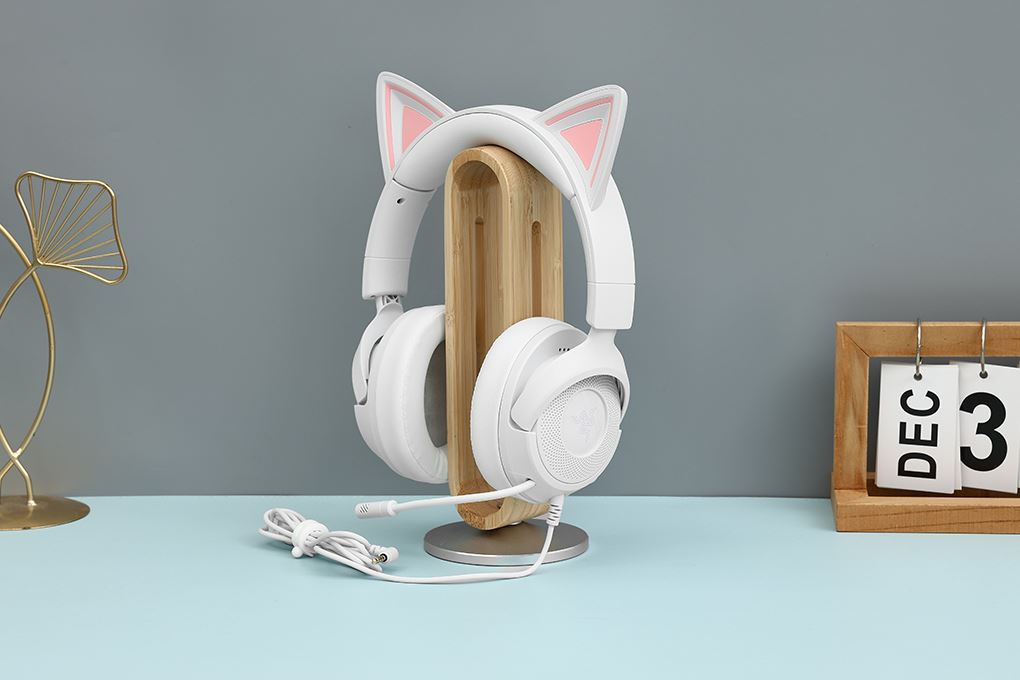 Tai nghe Chụp Tai Gaming Razer Kraken Kitty V3 X Màu Trắng
