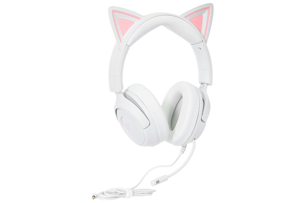 Tai nghe Chụp Tai Gaming Razer Kraken Kitty V3 X Màu Trắng