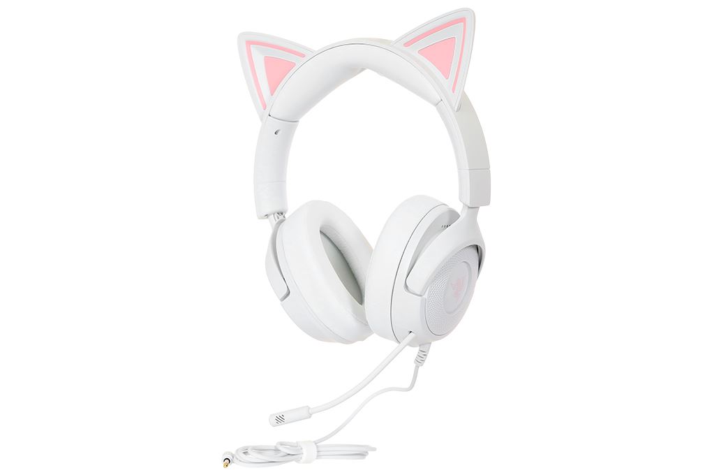 Tai nghe Chụp Tai Gaming Razer Kraken Kitty V3 X Màu Trắng
