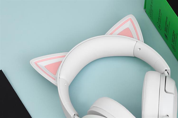 Tai nghe Chụp tai Gaming Razer Kraken Kitty V3 X Màu Trắng