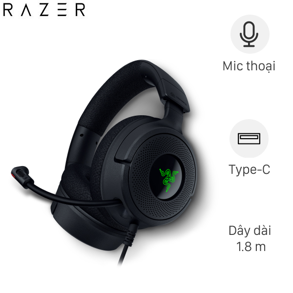 Tai nghe Chụp tai Gaming Razer Kraken V4 X