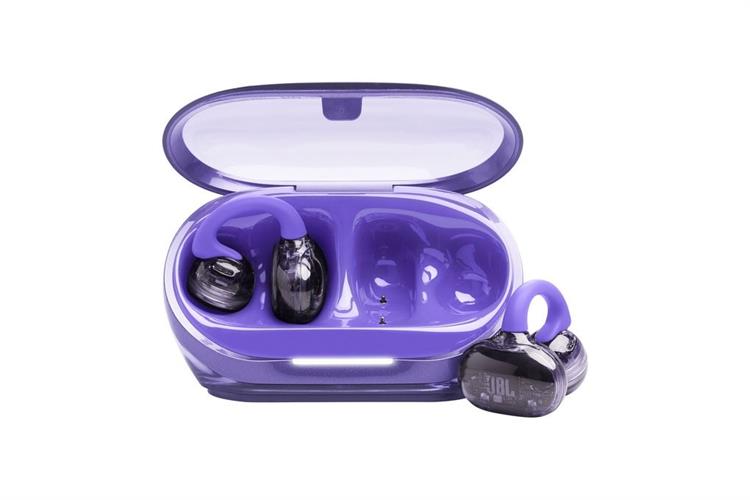 Tai nghe Bluetooth Open-Ear OWS JBL Soundgear CLIPS Màu Tím