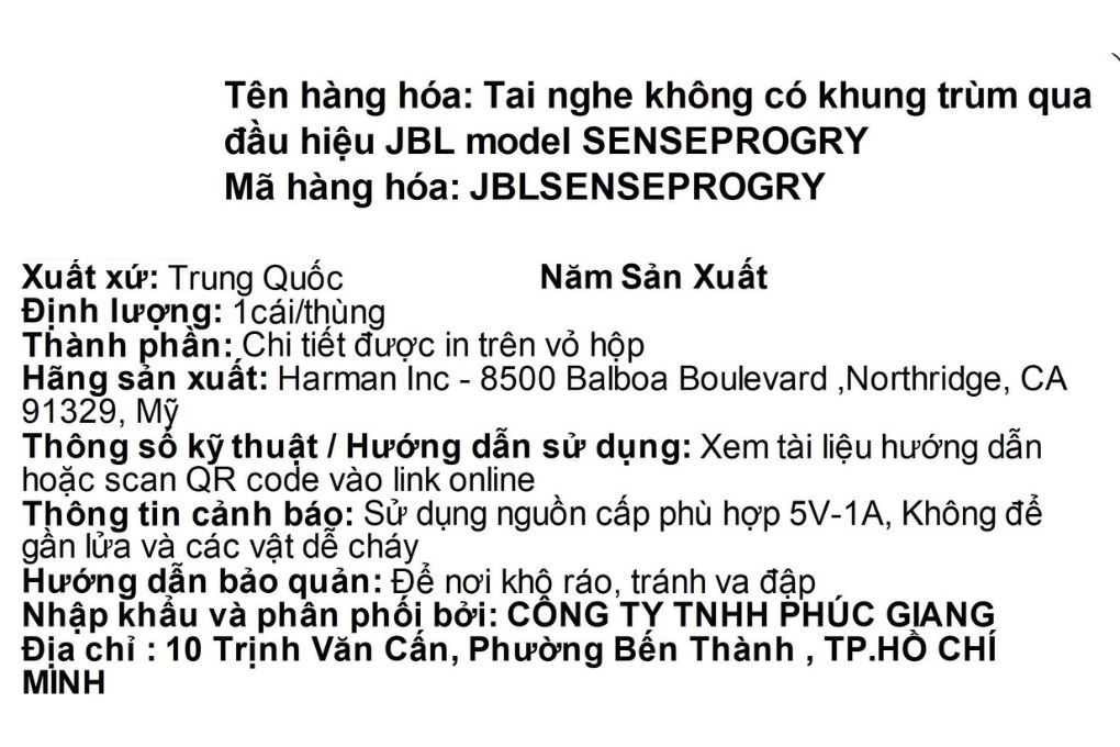 Tai nghe Bluetooth Open-Ear OWS JBL Sense Pro Màu Xám