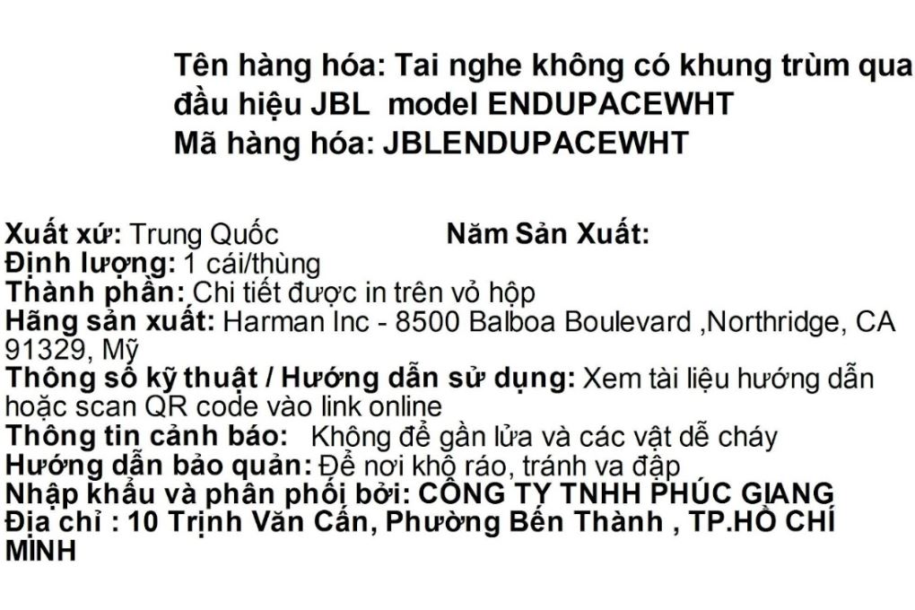 Tai nghe Bluetooth JBL Endurance Pace Màu Trắng