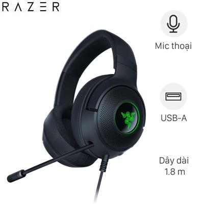Tai nghe Chụp Tai Gaming USB Razer Kraken V3 X