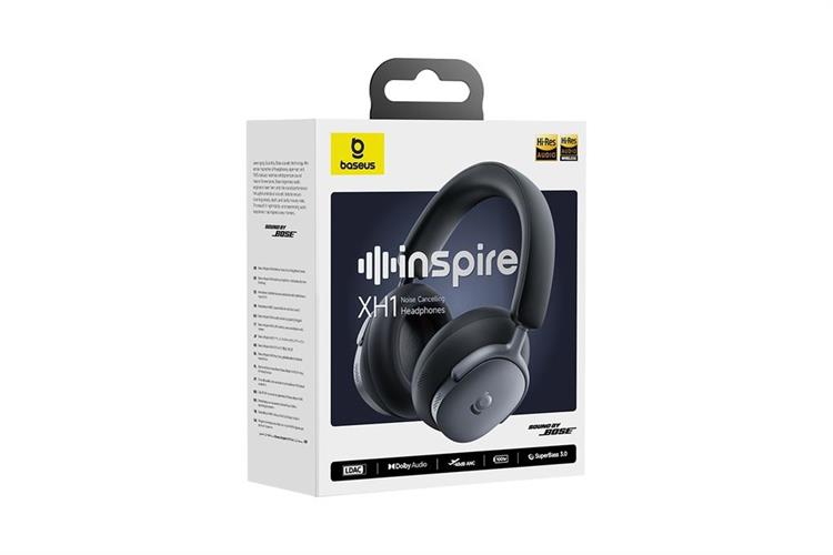 Tai nghe Bluetooth Chụp Tai Baseus Inspire XH1 Màu Đen