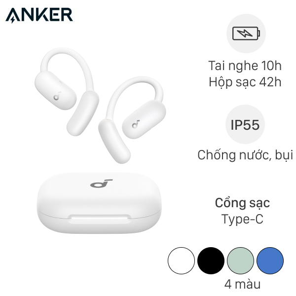 Tai nghe Open-Ear OWS Soundcore AeroFit 2 A3874