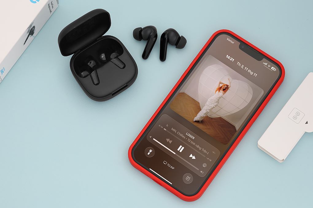 Tai nghe Bluetooth True Wireless Soundcore R60i NC D1202 Màu Đen