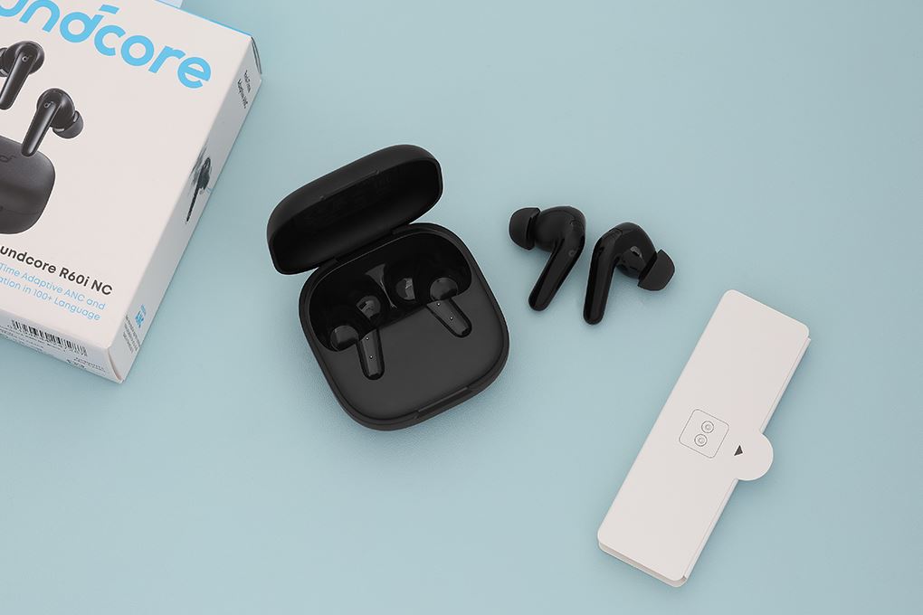 Tai nghe Bluetooth True Wireless Soundcore R60i NC D1202 Màu Đen