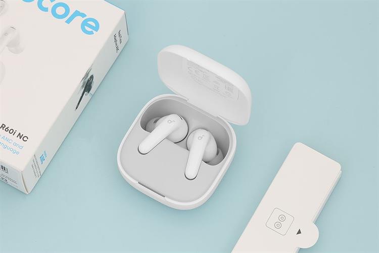 Tai nghe Bluetooth True Wireless Soundcore R60i NC D1202 Màu Trắng