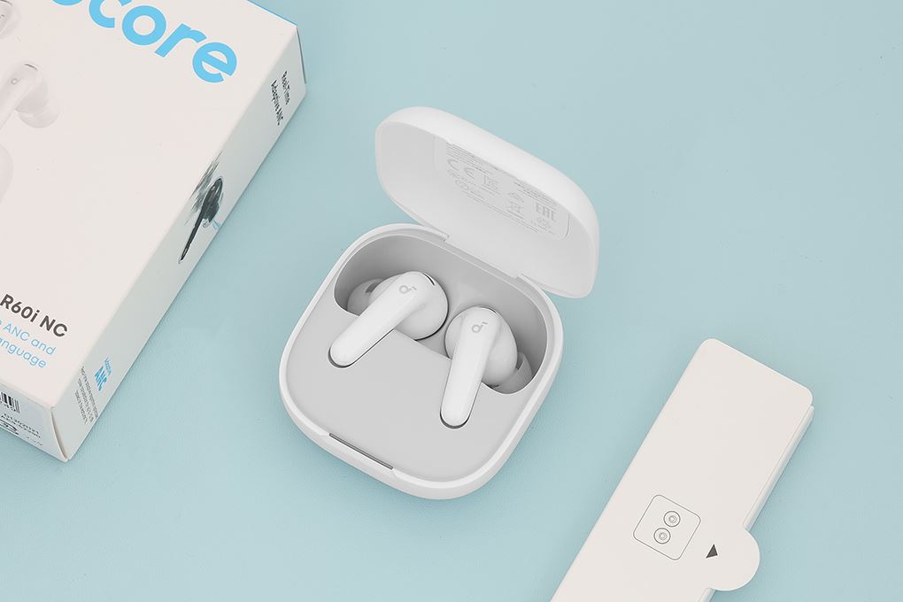 Tai nghe Bluetooth True Wireless Soundcore R60i NC D1202 Màu Trắng