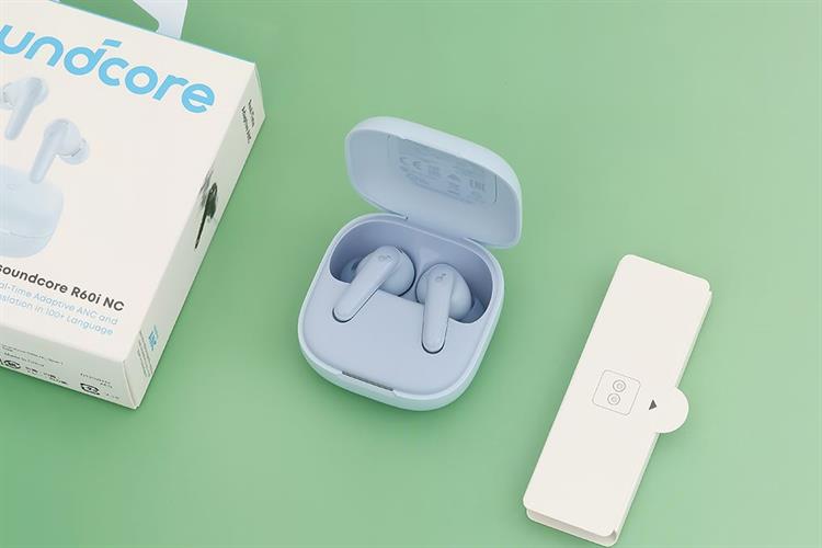 Tai nghe Bluetooth True Wireless Soundcore R60i NC D1202 Màu Xanh Dương