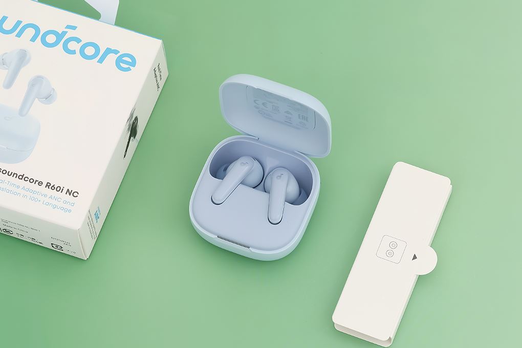 Tai nghe Bluetooth True Wireless Soundcore R60i NC D1202 Màu Xanh Dương