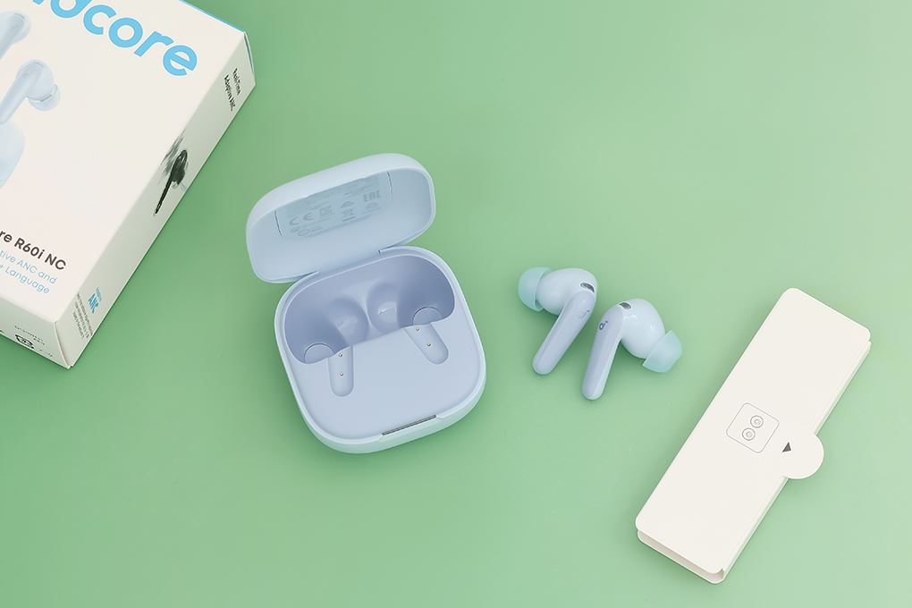 Tai nghe Bluetooth True Wireless Soundcore R60i NC D1202 Màu Xanh Dương