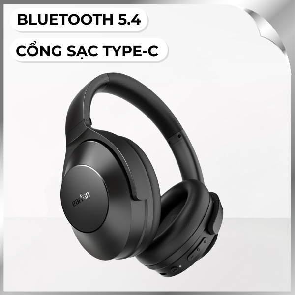 Tai nghe chụp tai Earfun Wave Life - Đen