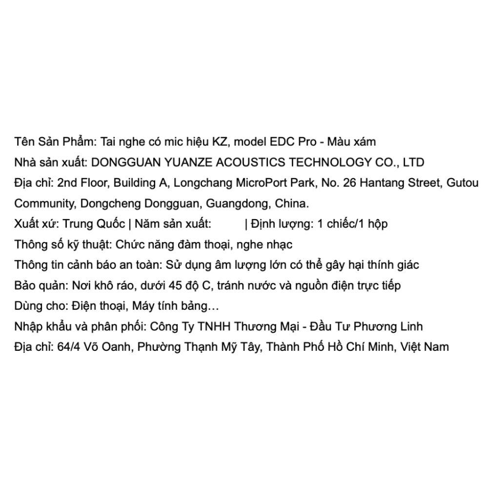 Tai nghe Có dây KZ EDC Pro - 6