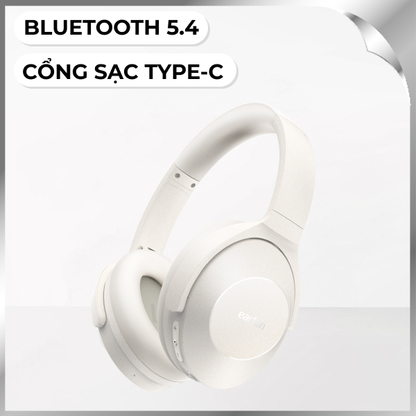 Tai nghe Bluetooth chụp tai Earfun Wave Life - Trắng