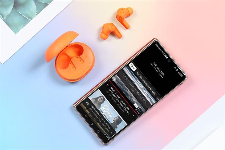 Tai nghe Bluetooth True Wireless SoundPeats C30 Màu Cam