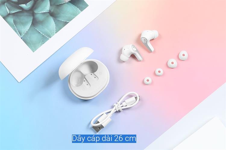 Tai nghe Bluetooth True Wireless SoundPeats C30 Màu Trắng