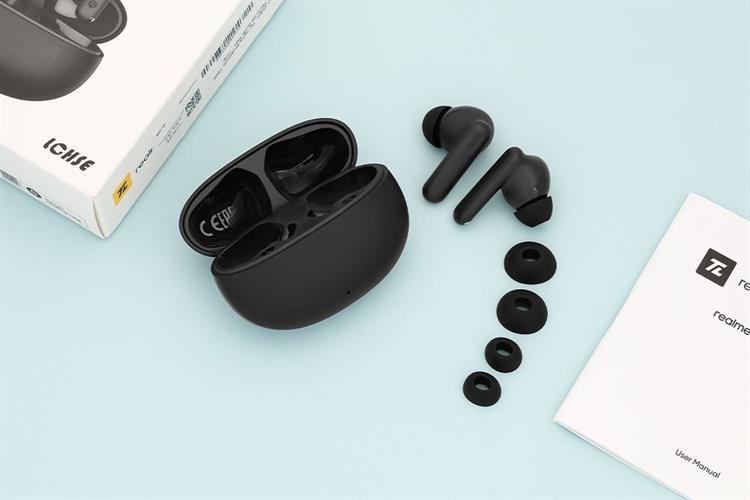 Tai nghe Bluetooth True Wireless realme TechLife Buds Màu Đen