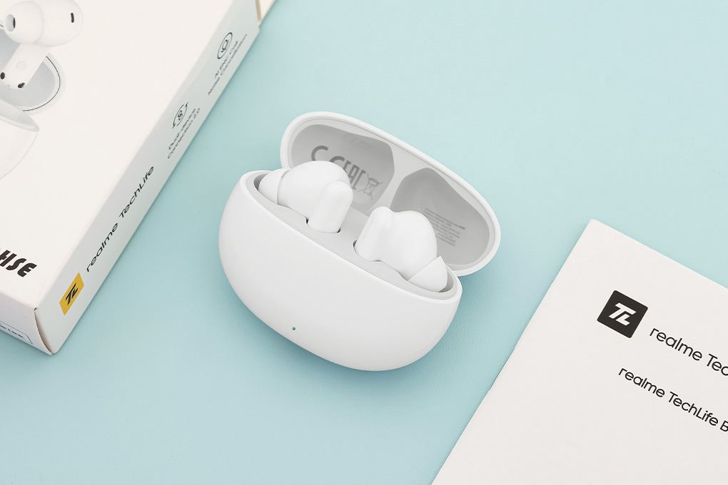 Tai nghe Bluetooth True Wireless realme TechLife Buds Màu Trắng