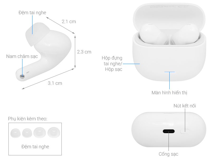 Tai nghe Bluetooth True Wireless Xiaomi Redmi Buds 8 Lite