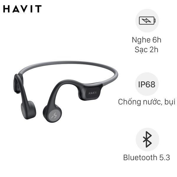 Tai nghe Bluetooth truyền xương Havit Hakii Survin