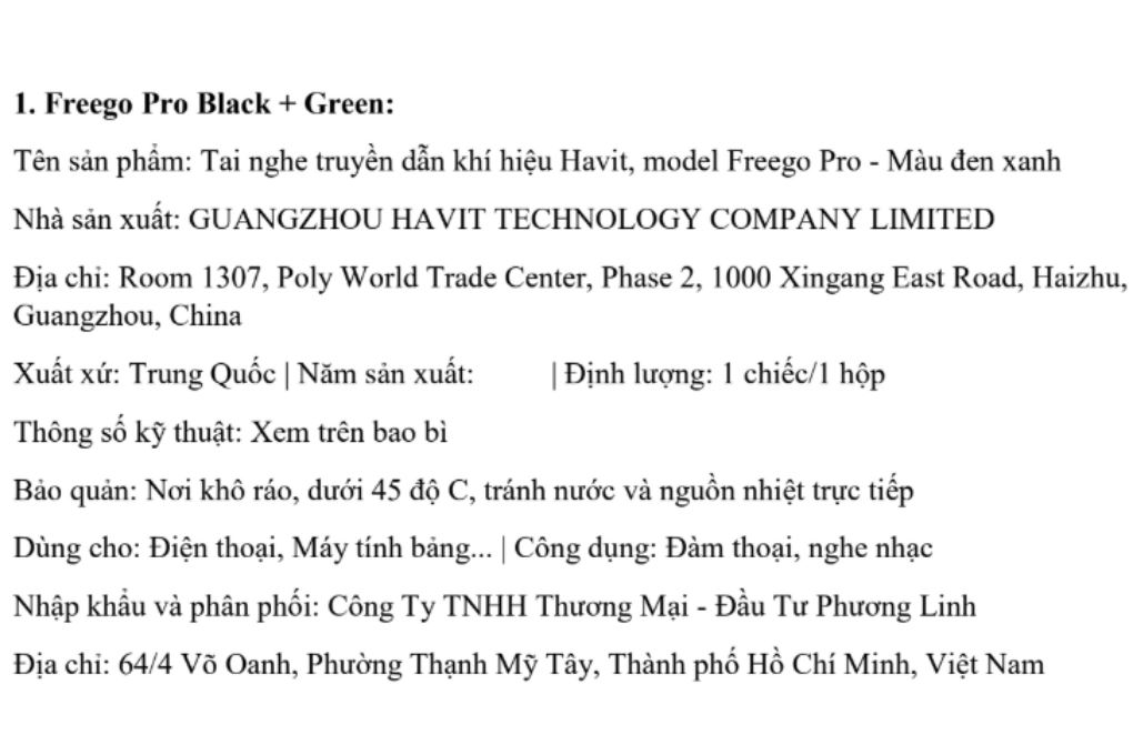 Tai nghe Bluetooth Open-Ear OWS truyền khí Havit Freego Pro Màu Đen
