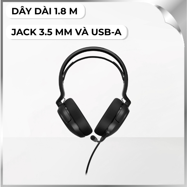 Tai nghe Chụp Tai Gaming Corsair HS35 Surround V2 Carbon/CA-9011386-AP