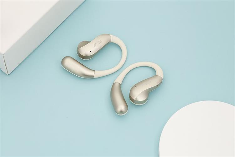 Tai nghe Bluetooth Open-Ear OWS Rezo PulseGo Màu Màu be