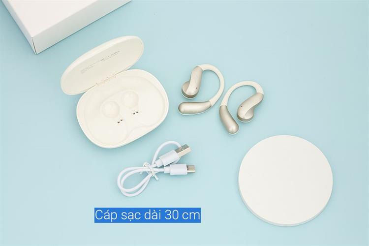 Tai nghe Bluetooth Open-Ear OWS Rezo PulseGo Màu Màu be