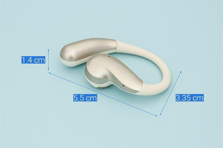 Tai nghe Bluetooth Open-Ear OWS Rezo PulseGo Màu Màu be