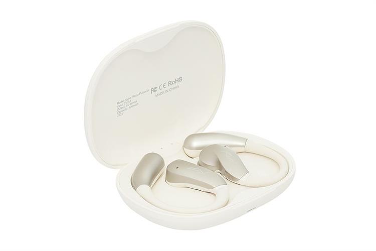 Tai nghe Bluetooth Open-Ear OWS Rezo PulseGo Màu Màu be