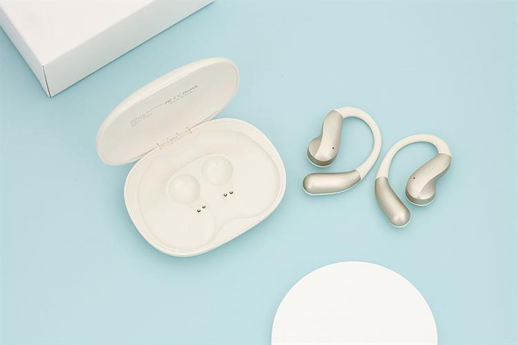 Tai nghe Bluetooth Open-Ear OWS Rezo PulseGo Màu Màu be