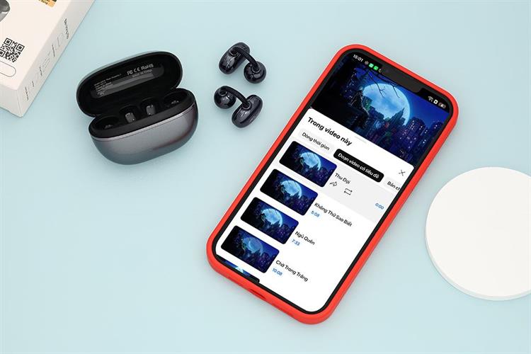 Tai nghe Bluetooth Open-Ear OWS Rezo MuseGo 2 Màu Xám