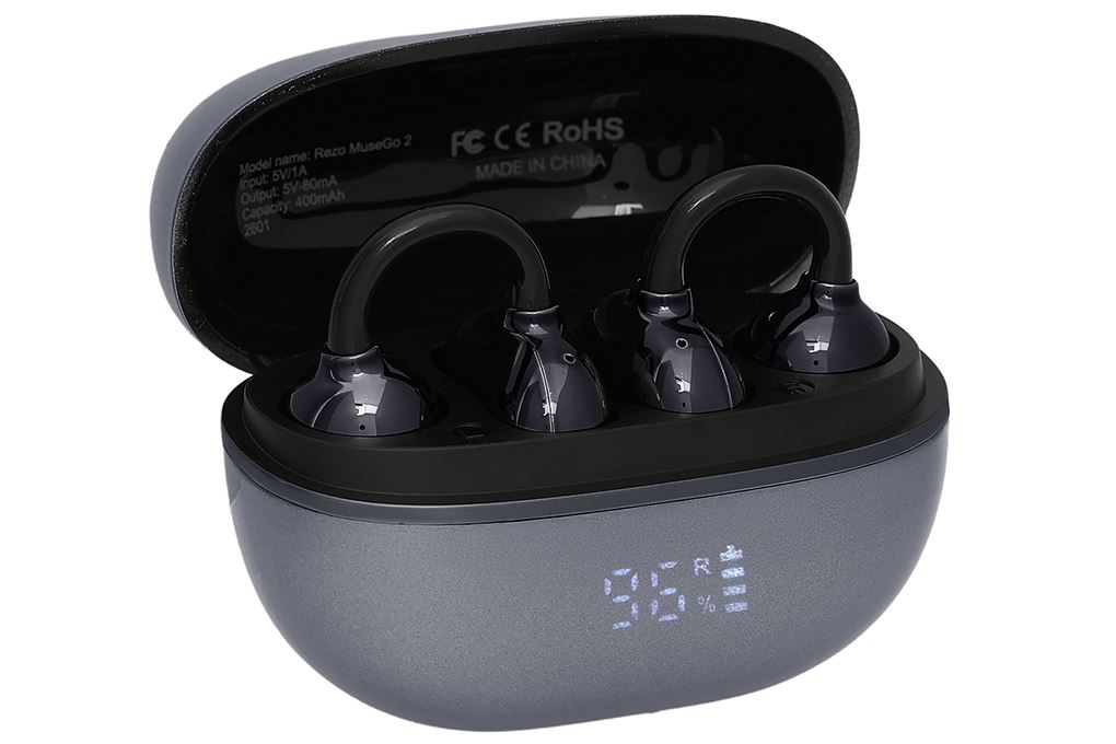 Tai nghe Bluetooth Open-Ear OWS Rezo MuseGo 2 Màu Xám