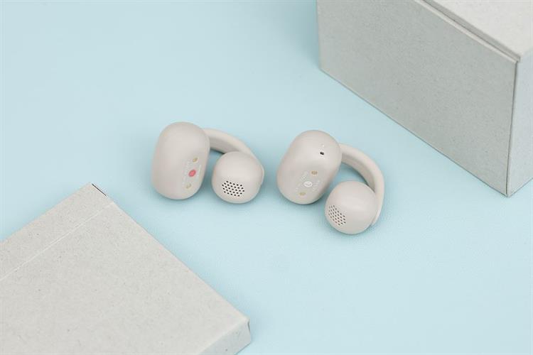 Tai nghe Bluetooth Open-Ear OWS Sony Clip WF-LC900 Màu Kem
