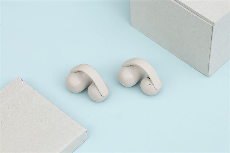 Tai nghe Bluetooth Open-Ear OWS Sony Clip WF-LC900 Màu Kem