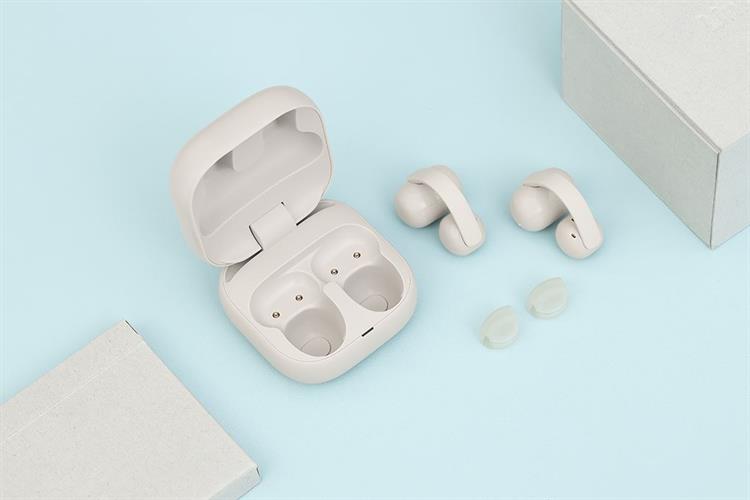 Tai nghe Bluetooth Open-Ear OWS Sony Clip WF-LC900 Màu Kem
