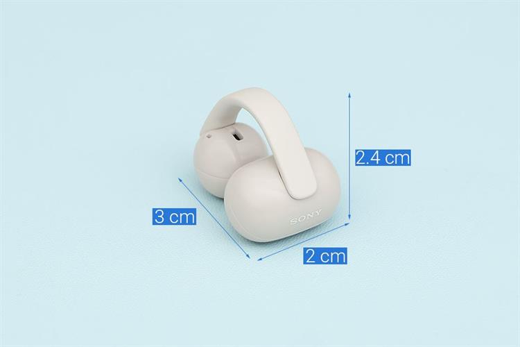 Tai nghe Bluetooth Open-Ear OWS Sony Clip WF-LC900 Màu Kem