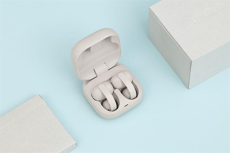 Tai nghe Bluetooth Open-Ear OWS Sony Clip WF-LC900 Màu Kem