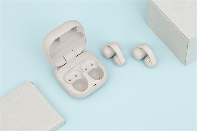 Tai nghe Bluetooth Open-Ear OWS Sony Clip WF-LC900 Màu Kem
