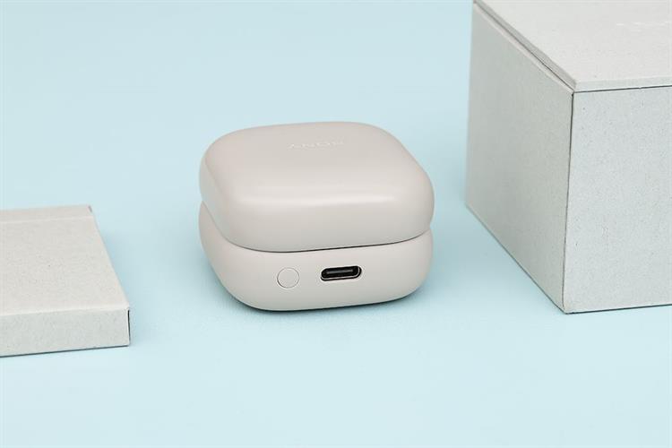 Tai nghe Bluetooth Open-Ear OWS Sony Clip WF-LC900 Màu Kem