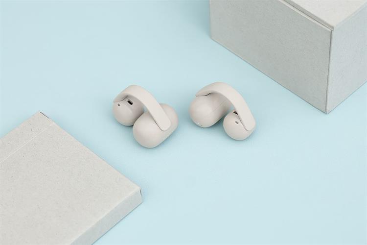 Tai nghe Bluetooth Open-Ear OWS Sony Clip WF-LC900 Màu Kem