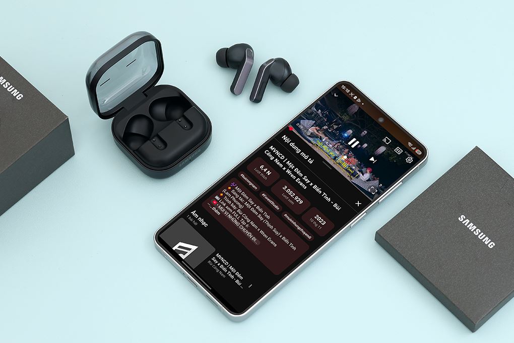 Tai nghe Bluetooth True Wireless Samsung Galaxy Buds4 Pro R640N Màu Đen
