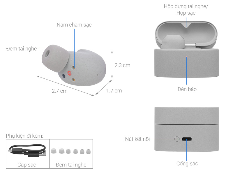 Tai nghe Bluetooth True Wireless Sony WF1000XM6