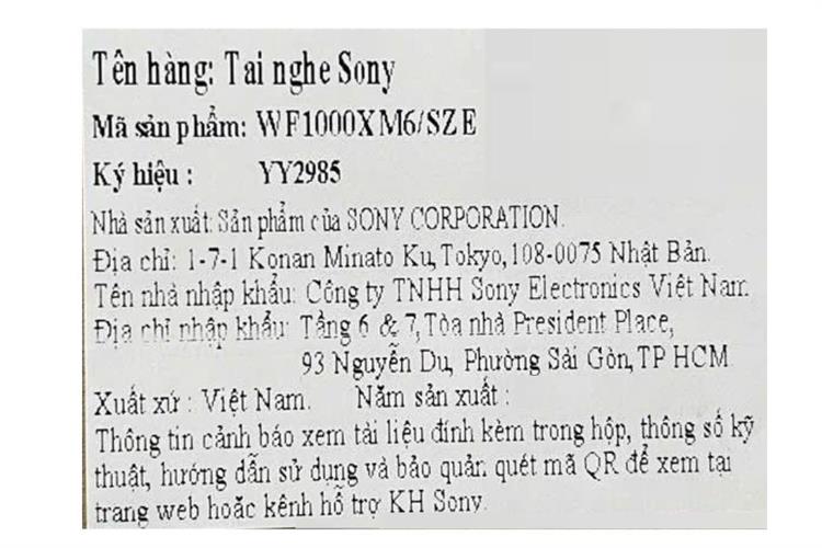 Tai nghe Bluetooth True Wireless Sony WF1000XM6 Màu Trắng
