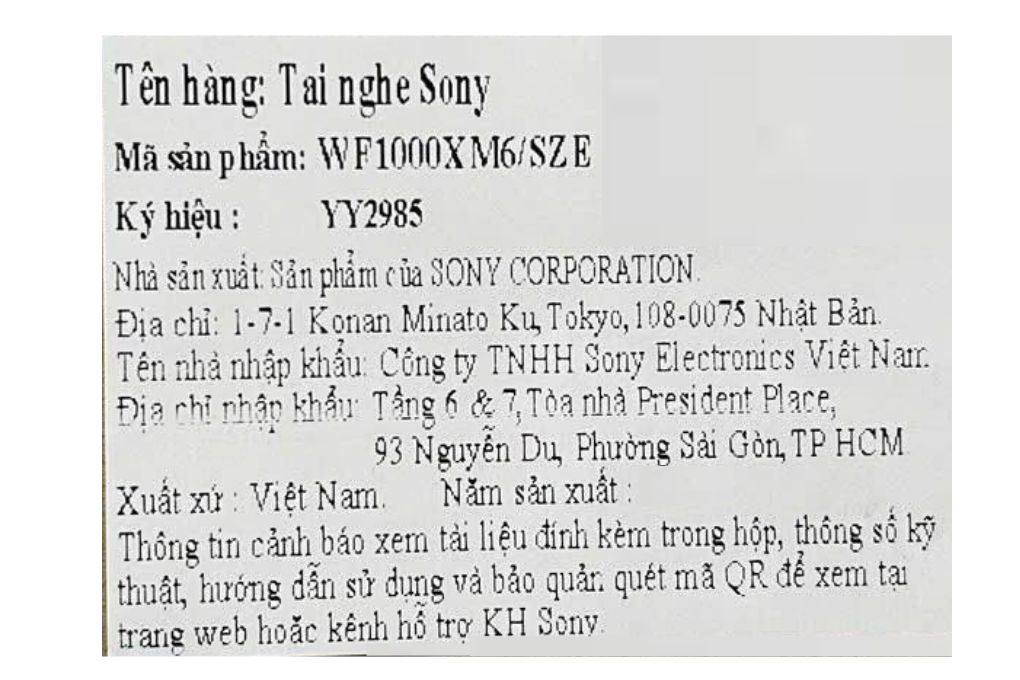 Tai nghe Bluetooth True Wireless Sony WF-1000XM6 Màu Trắng
