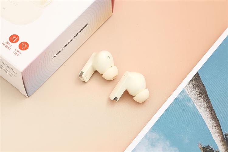 Tai nghe Bluetooth True Wireless Havit TW907 SE Màu Màu be
